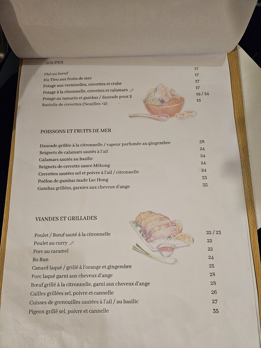 Lac-Hong menu 2