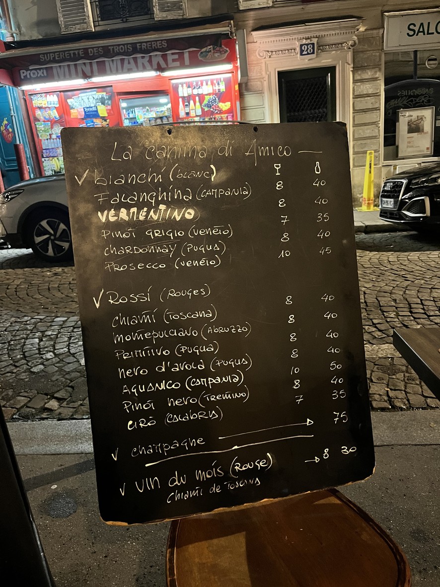 Amico menu 2