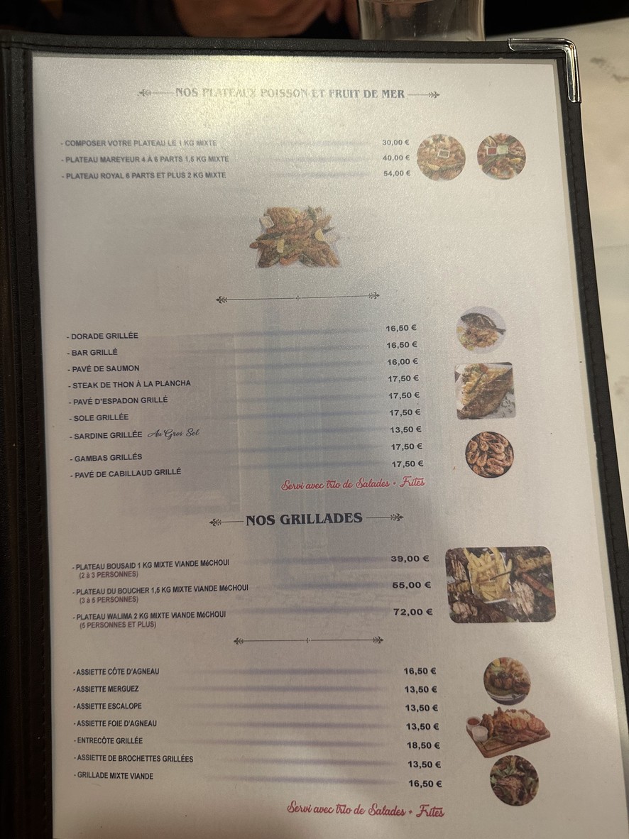 Restaurant Sidi Boussaid menu 2
