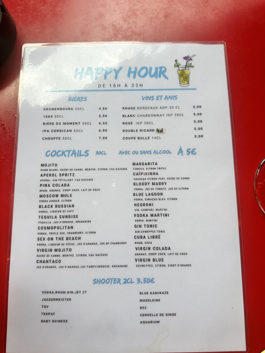 The Weekend menu 2