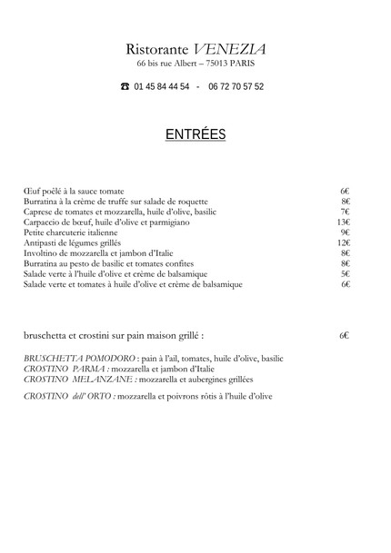 Restaurant Venezia