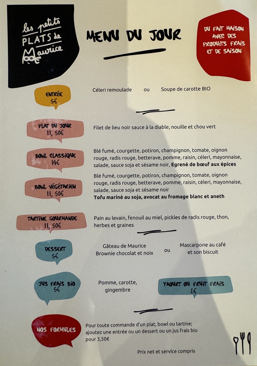 Les petits plats de Maurice menu 1