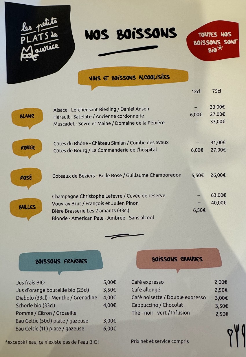 Les petits plats de Maurice menu 2