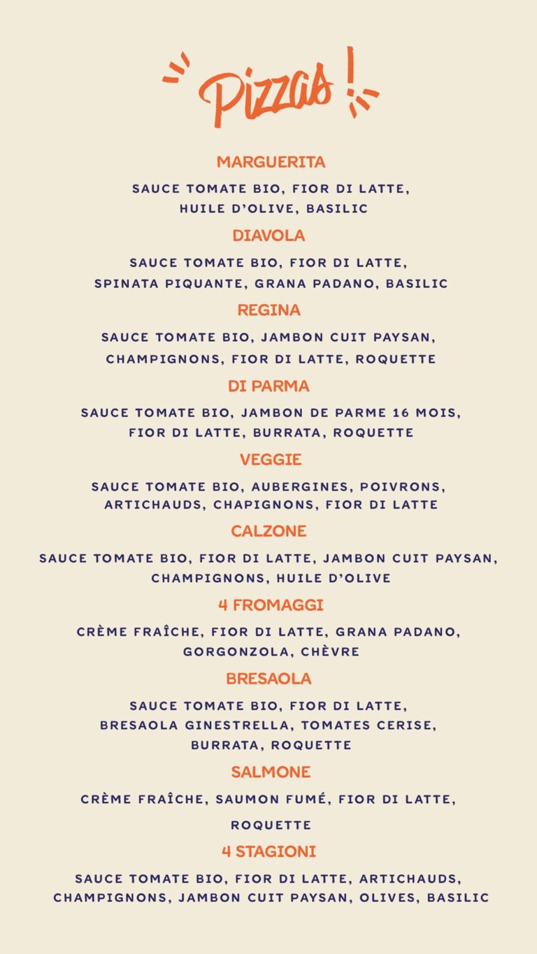 La Marchandise menu 3