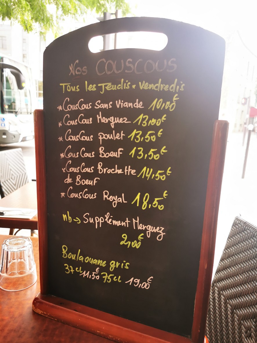 Le Carré menu 2