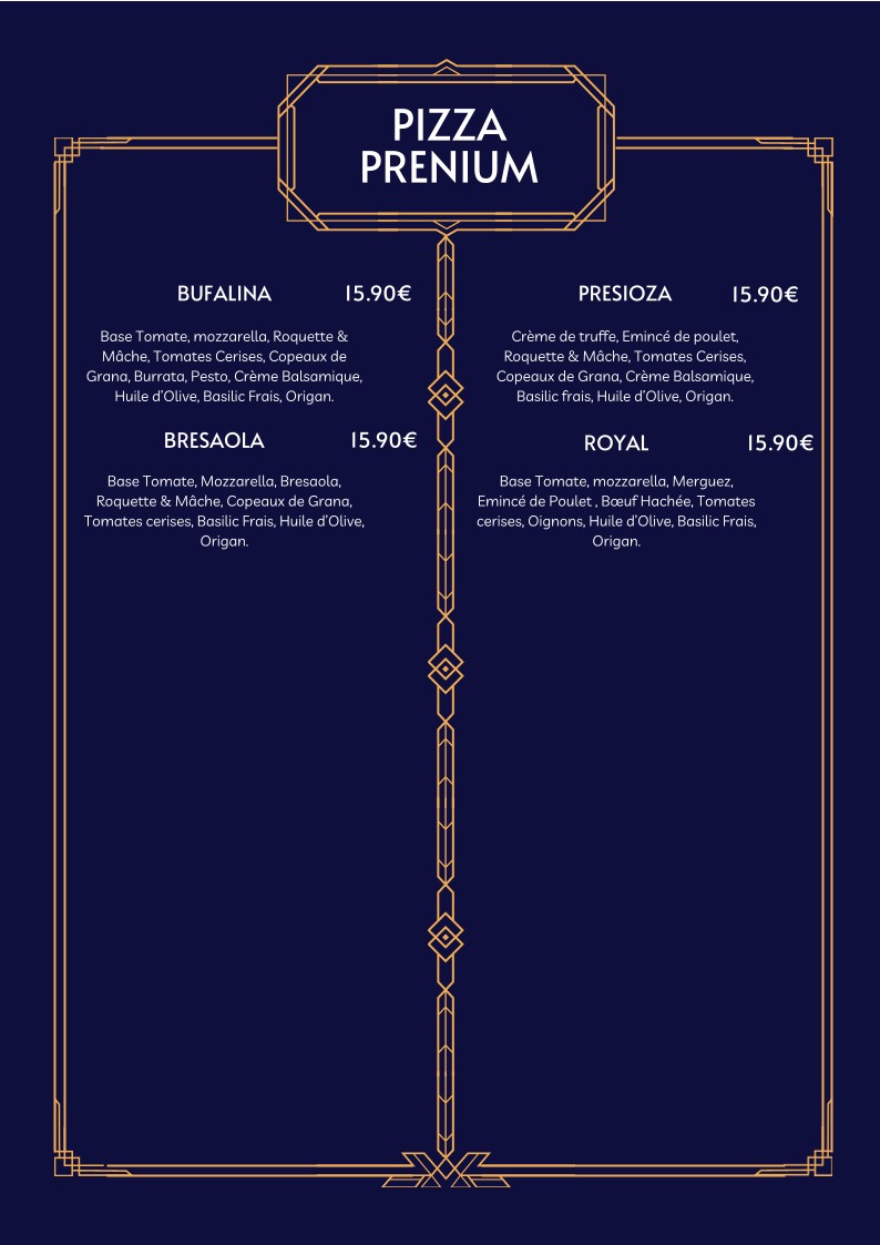 O' Flagrant Délice Pizza menu 5