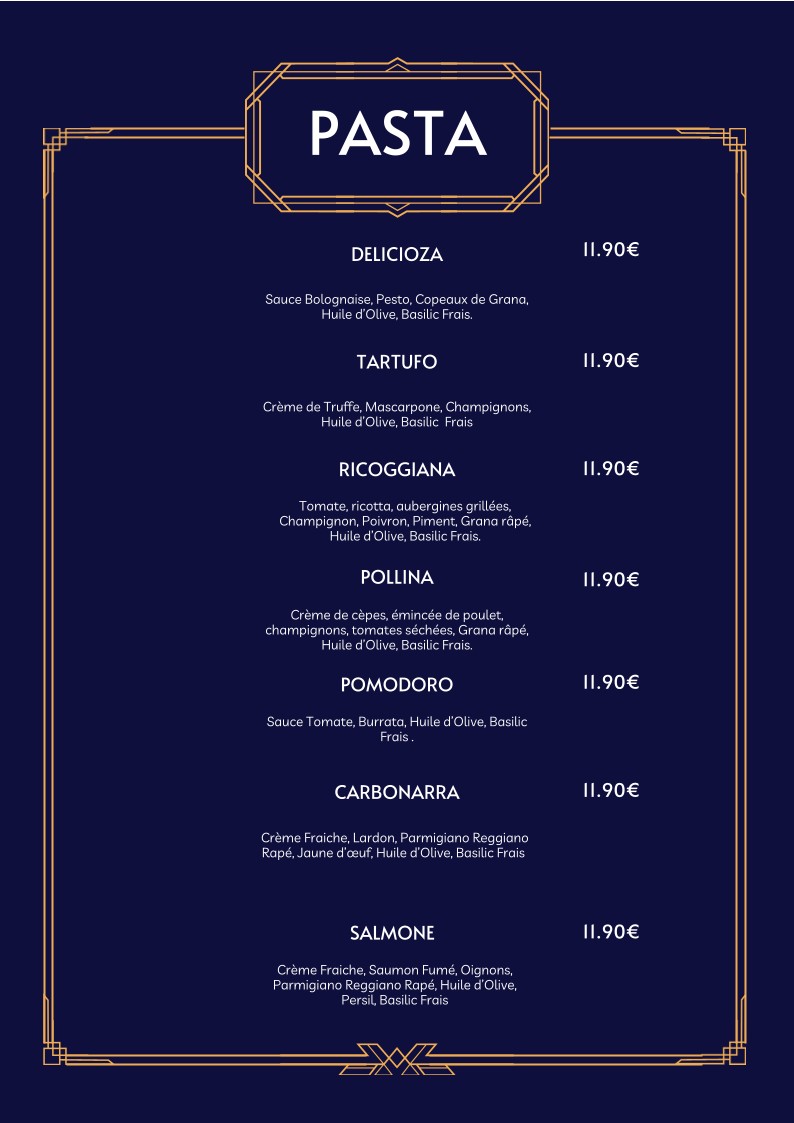 O' Flagrant Délice Pizza menu 7