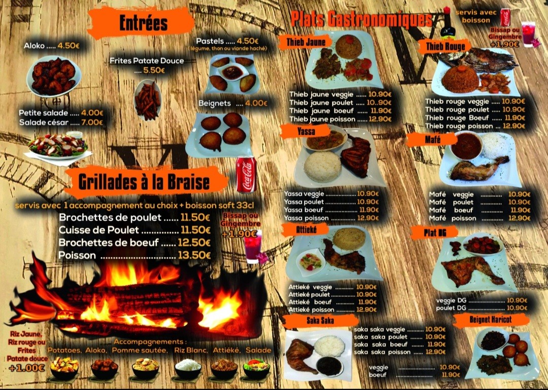 African Touch Argenteuil menu 2