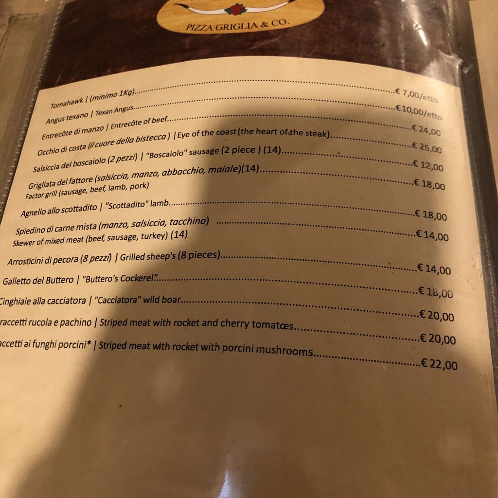 I Butteri menu 5