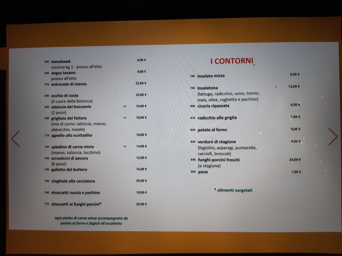 I Butteri menu 6