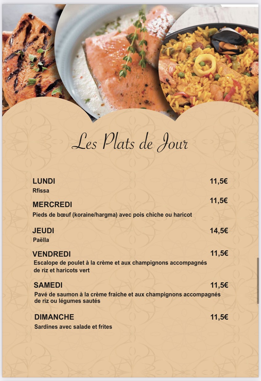 Restaurant La Baraka menu 4