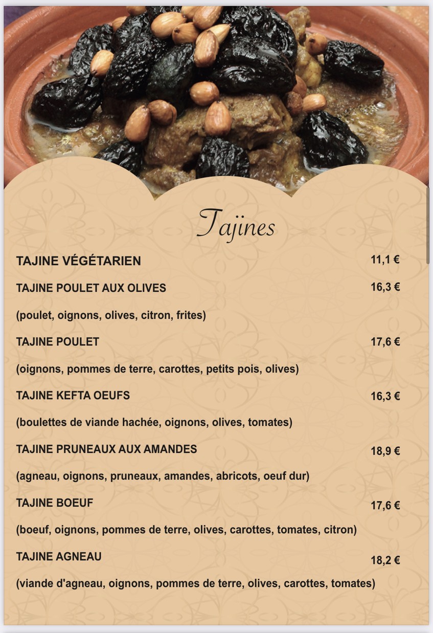Restaurant La Baraka menu 6