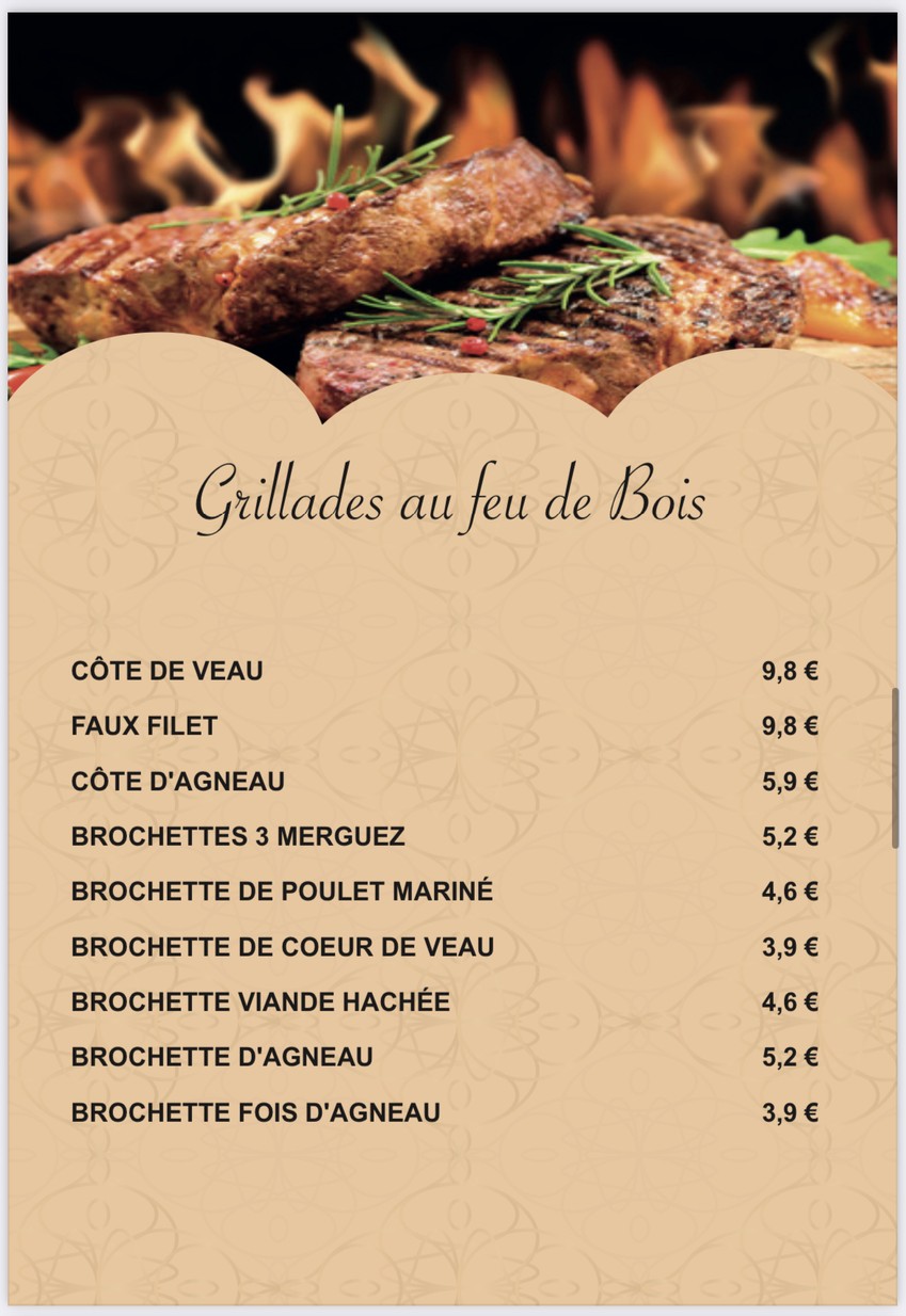 Restaurant La Baraka menu 7
