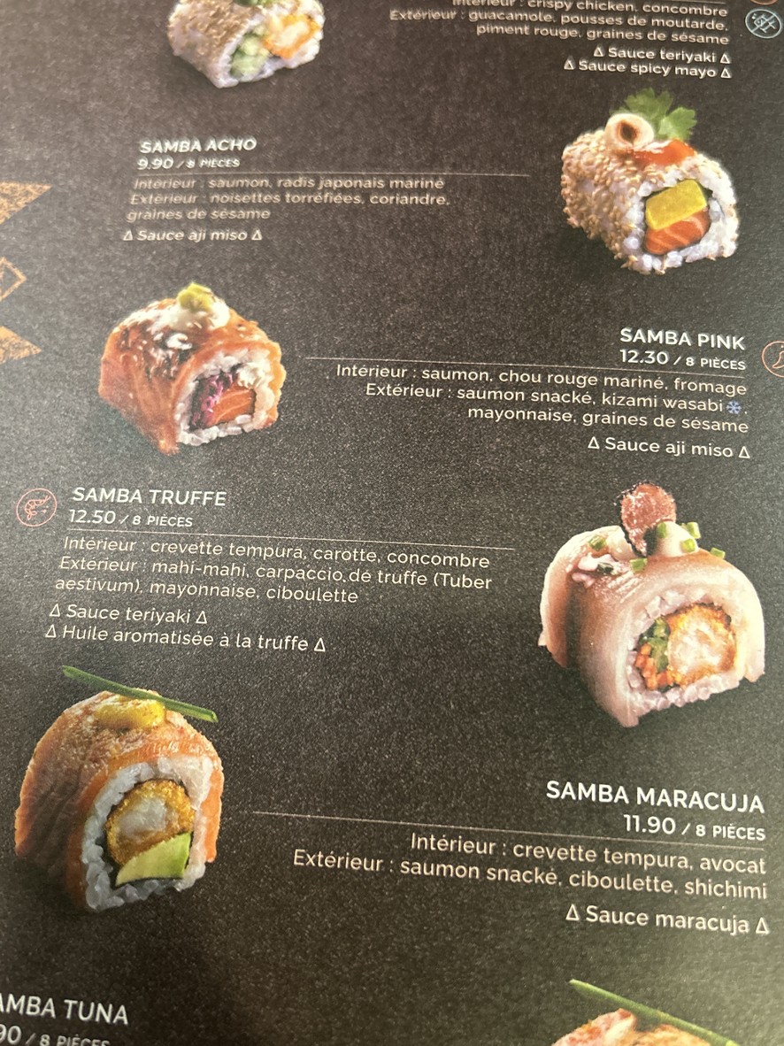 كوتي سوشي إنجين ليه بان menu 1