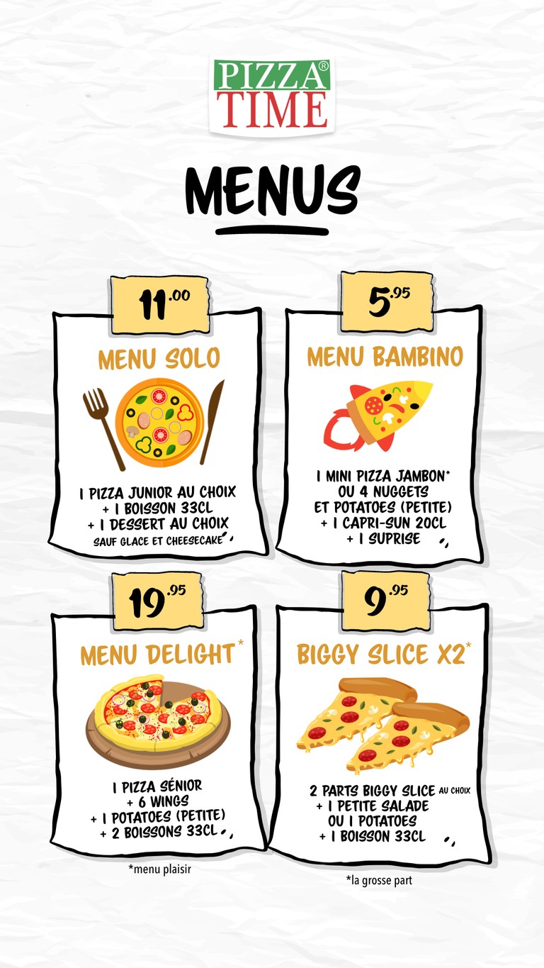 Pizza Time® Gennevilliers menu 6