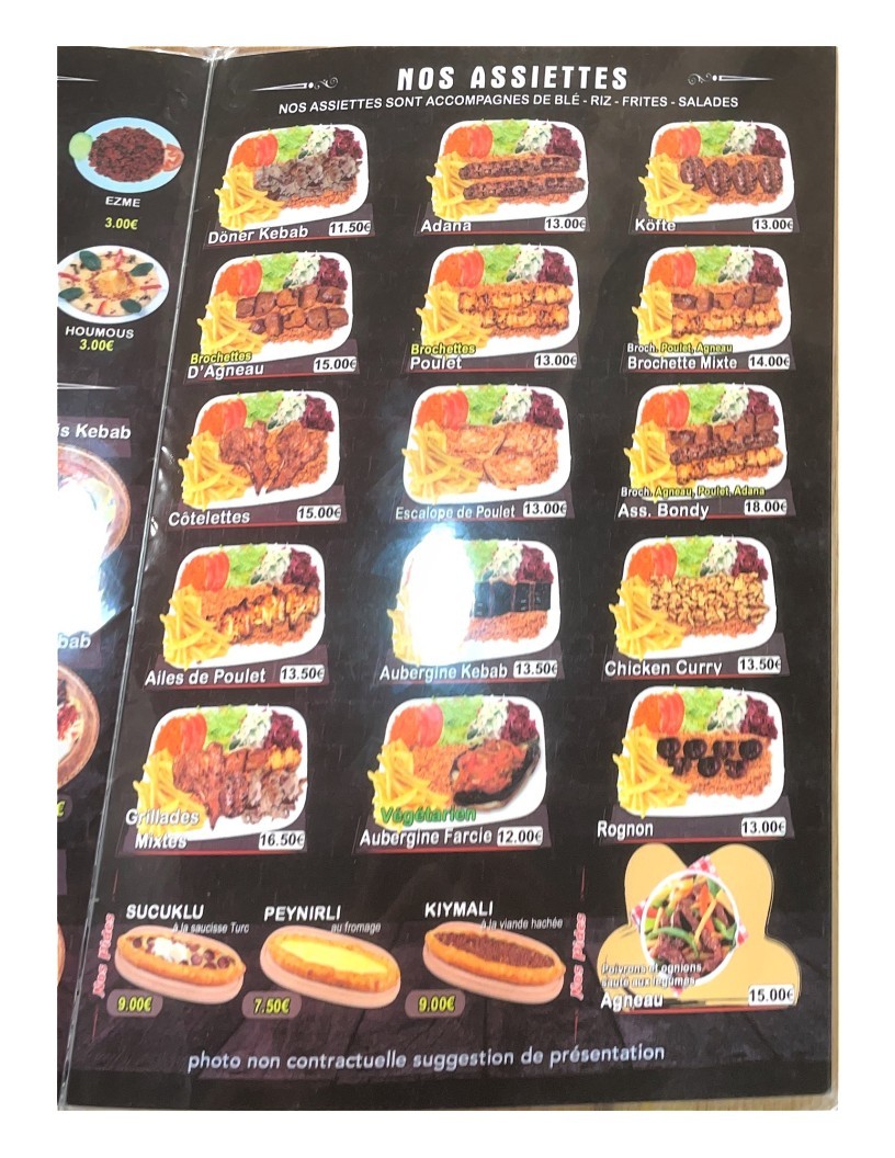 Bondy Grill menu 3