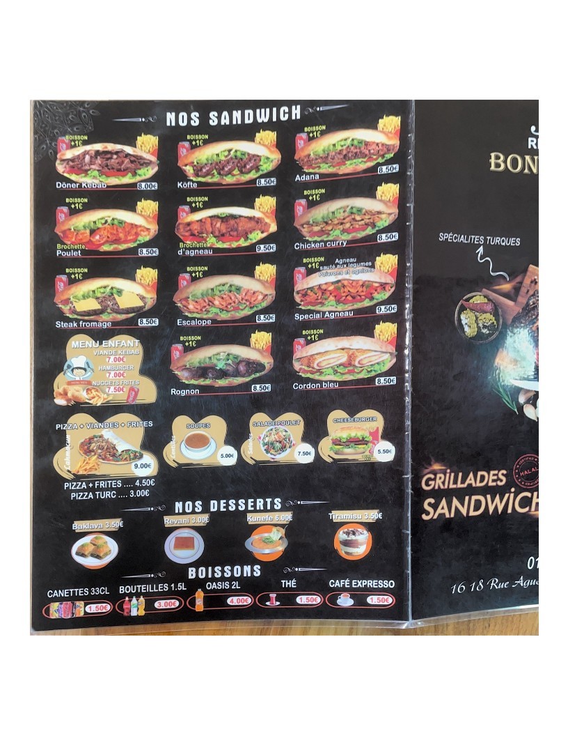 Bondy Grill menu 4