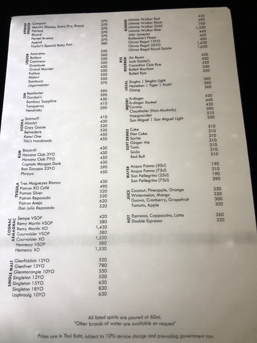 Vertigo menu 4