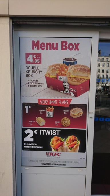 KFC PARIS STRASBOURG ST DENIS
