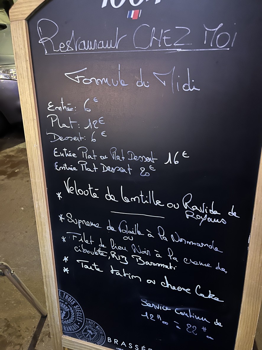 Chez Moi menu 4