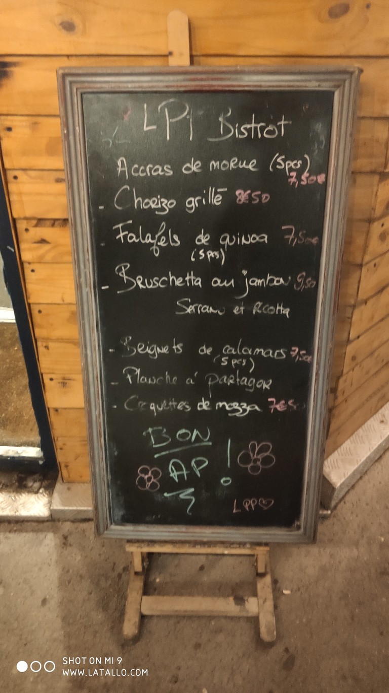 LPP Bistrot menu 1