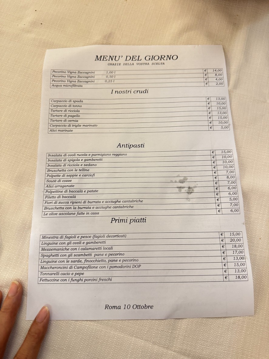 La Torricella - Ristorante menu 1