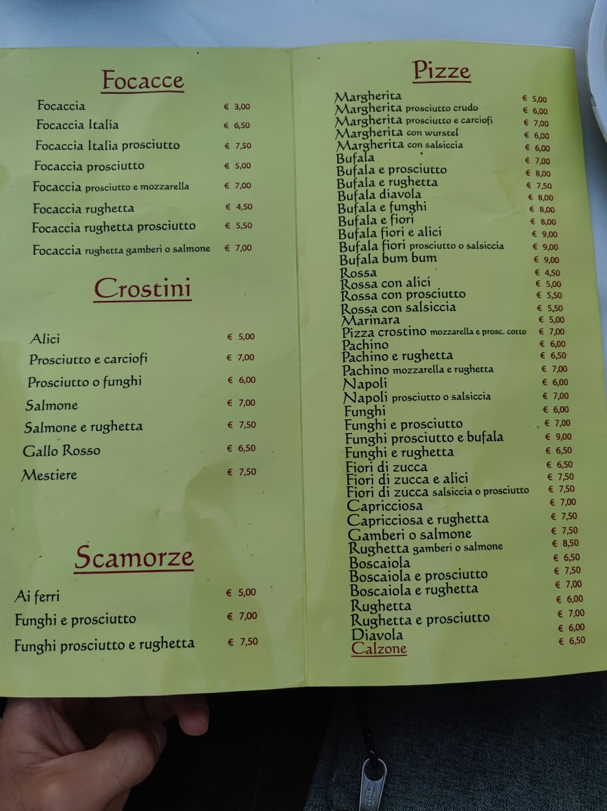 Pizzeria Gallo Rosso menu 2