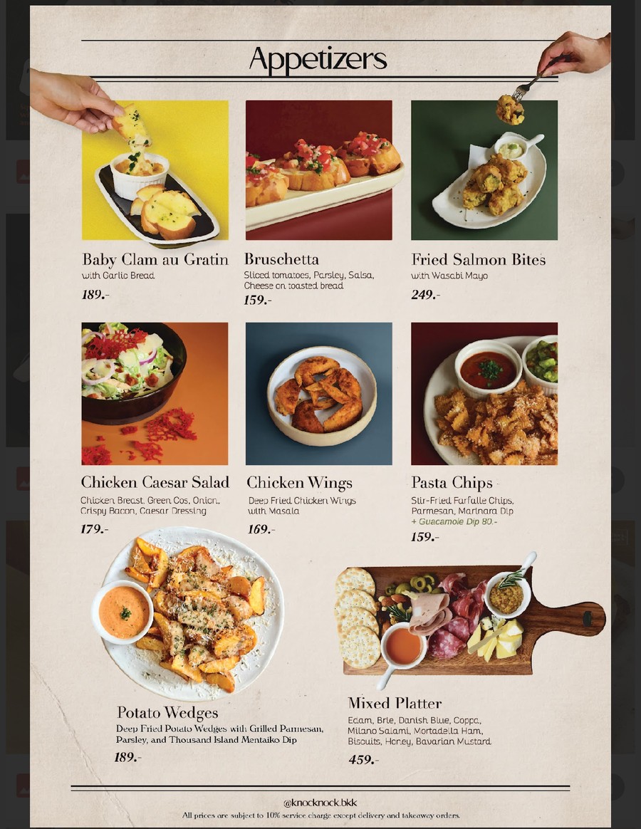Knock Knock Cafe & Bar menu 2