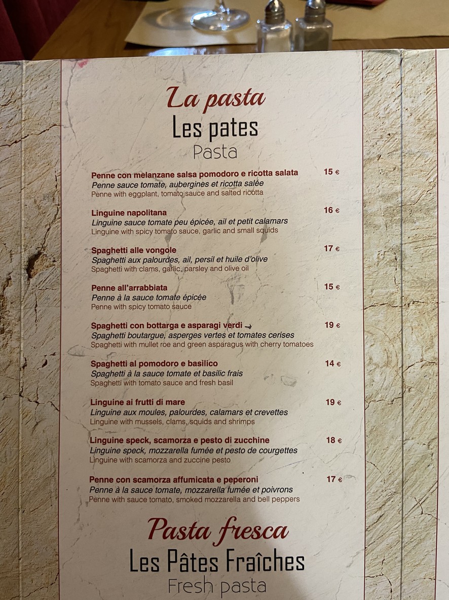 Monteleone menu 2