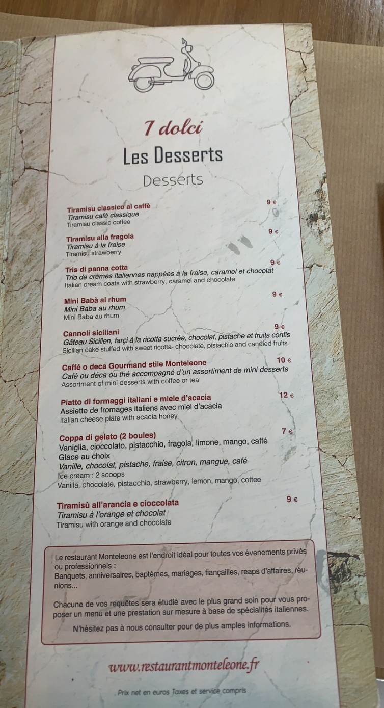 Monteleone menu 4