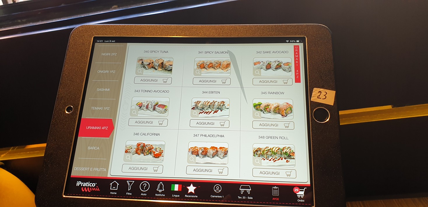 Ristorante cinese giapponese La luce menu 2
