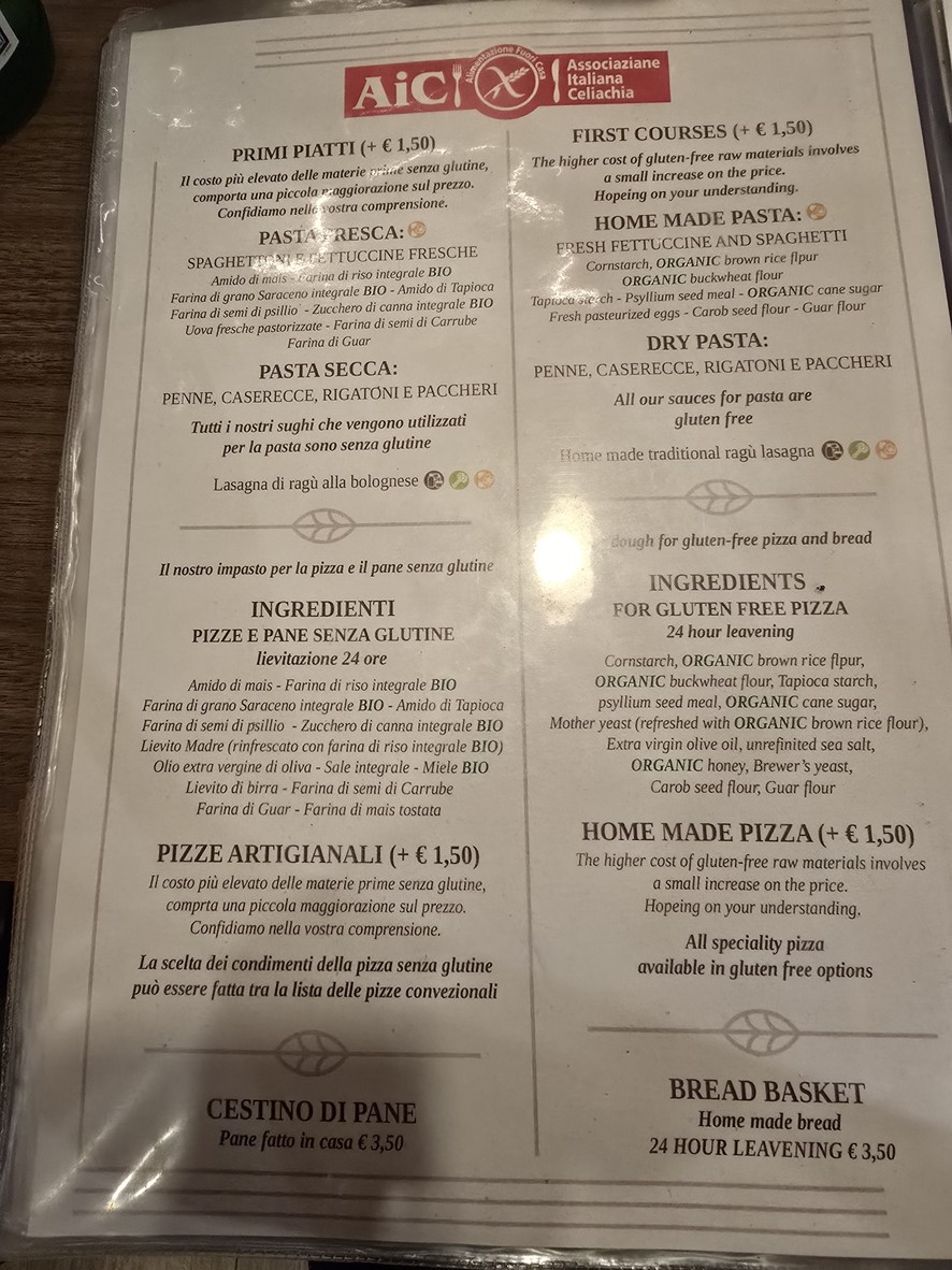 Pizza in Trevi - Fontana di Trevi menu 2