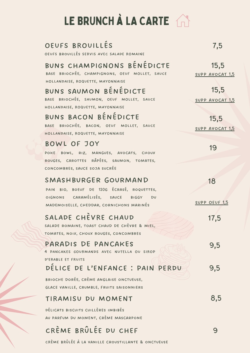 Le Mademoiselle menu 4