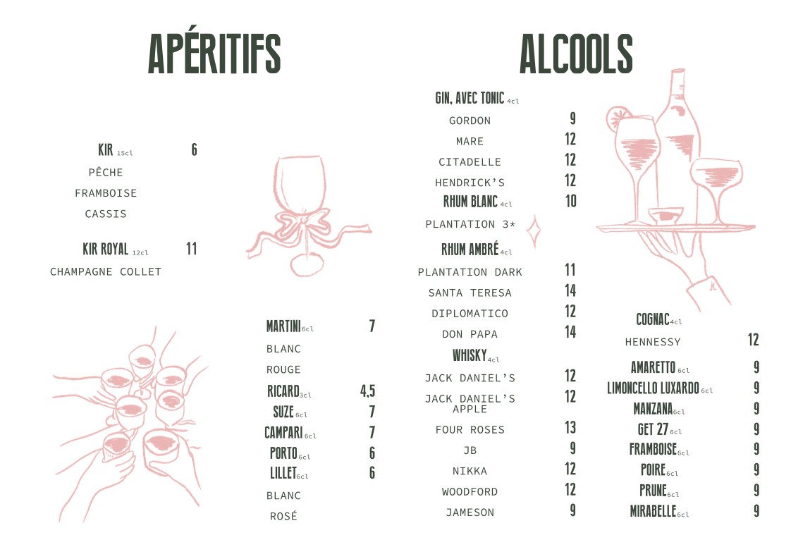 Le Mademoiselle menu 6