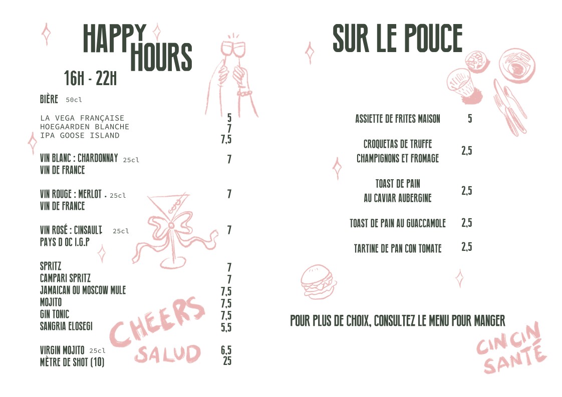 Le Mademoiselle menu 7