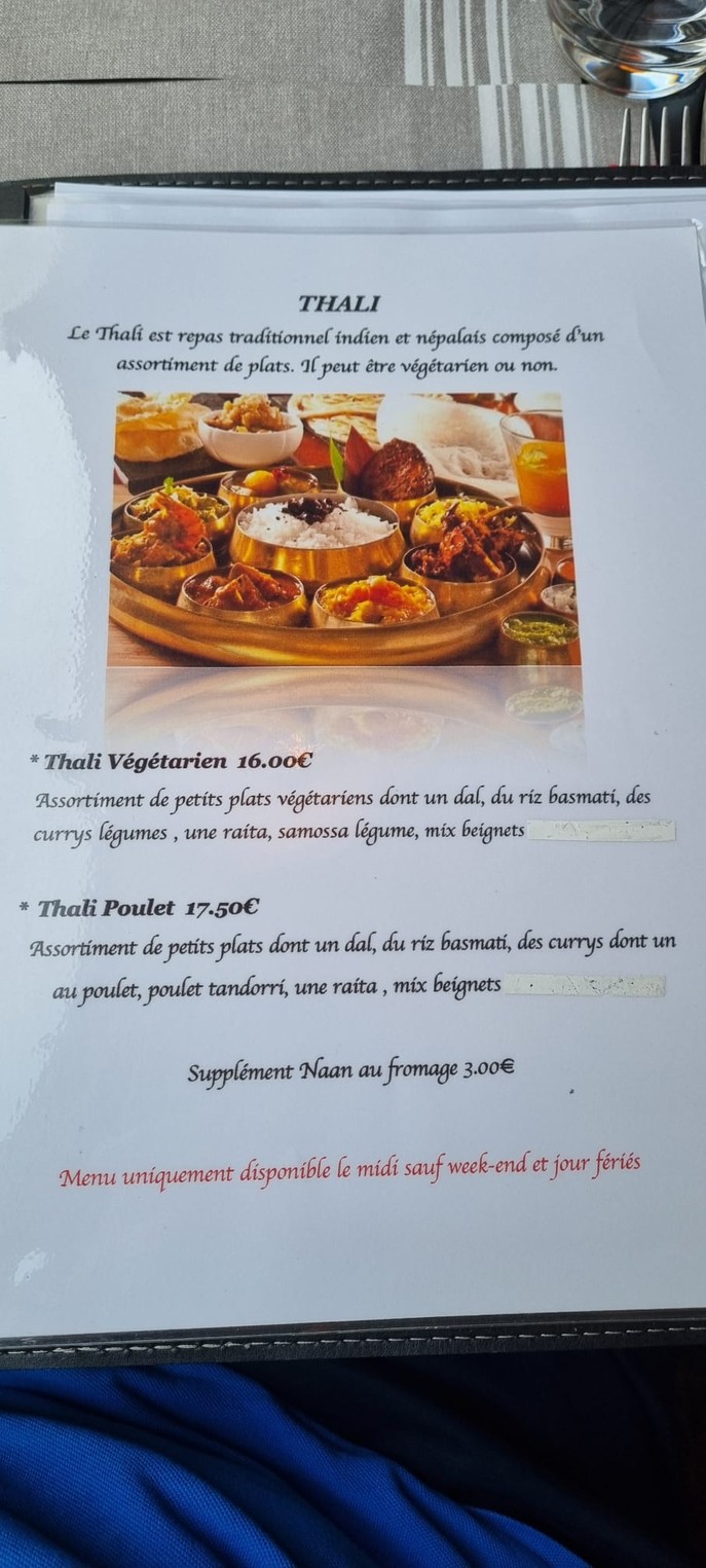 Samrat menu 3