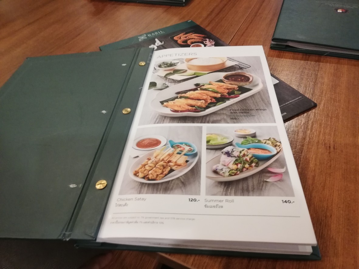 泰式快餐 menu 1