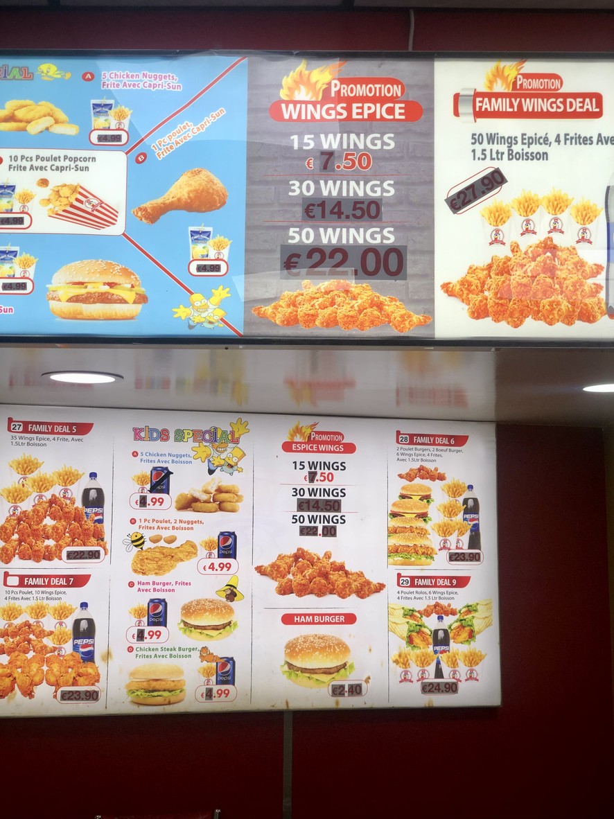 Maxin Chicken menu 2