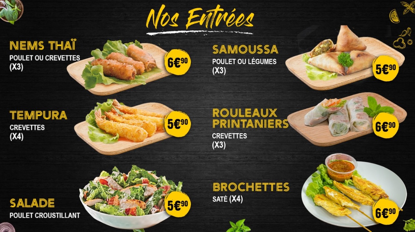 Fast Thaï menu 2