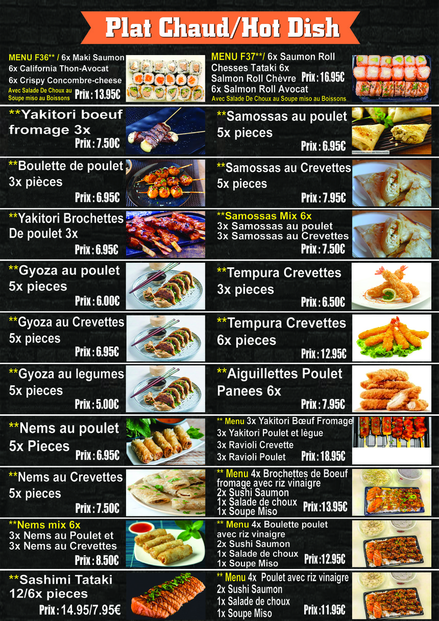 Sushi Box Paris menu 4
