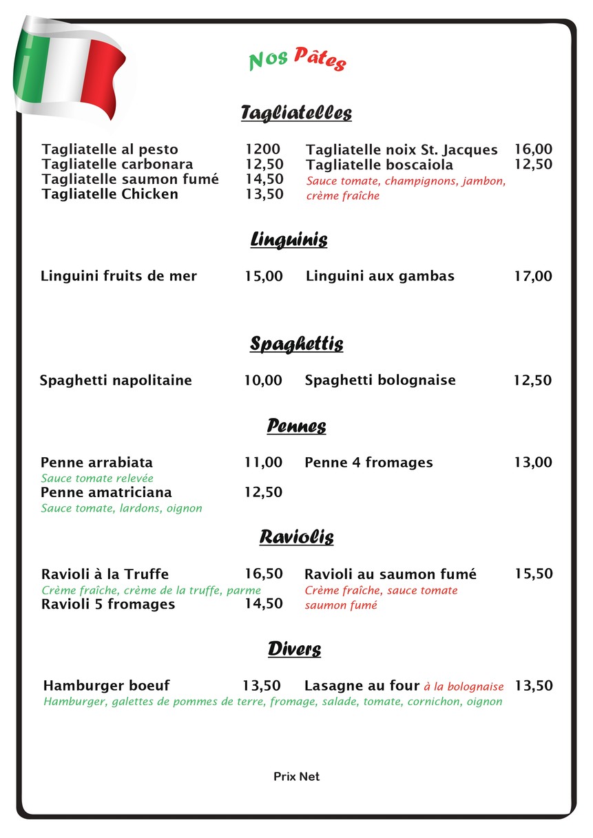 Restaurant Pizzeria PALERMO menu 3