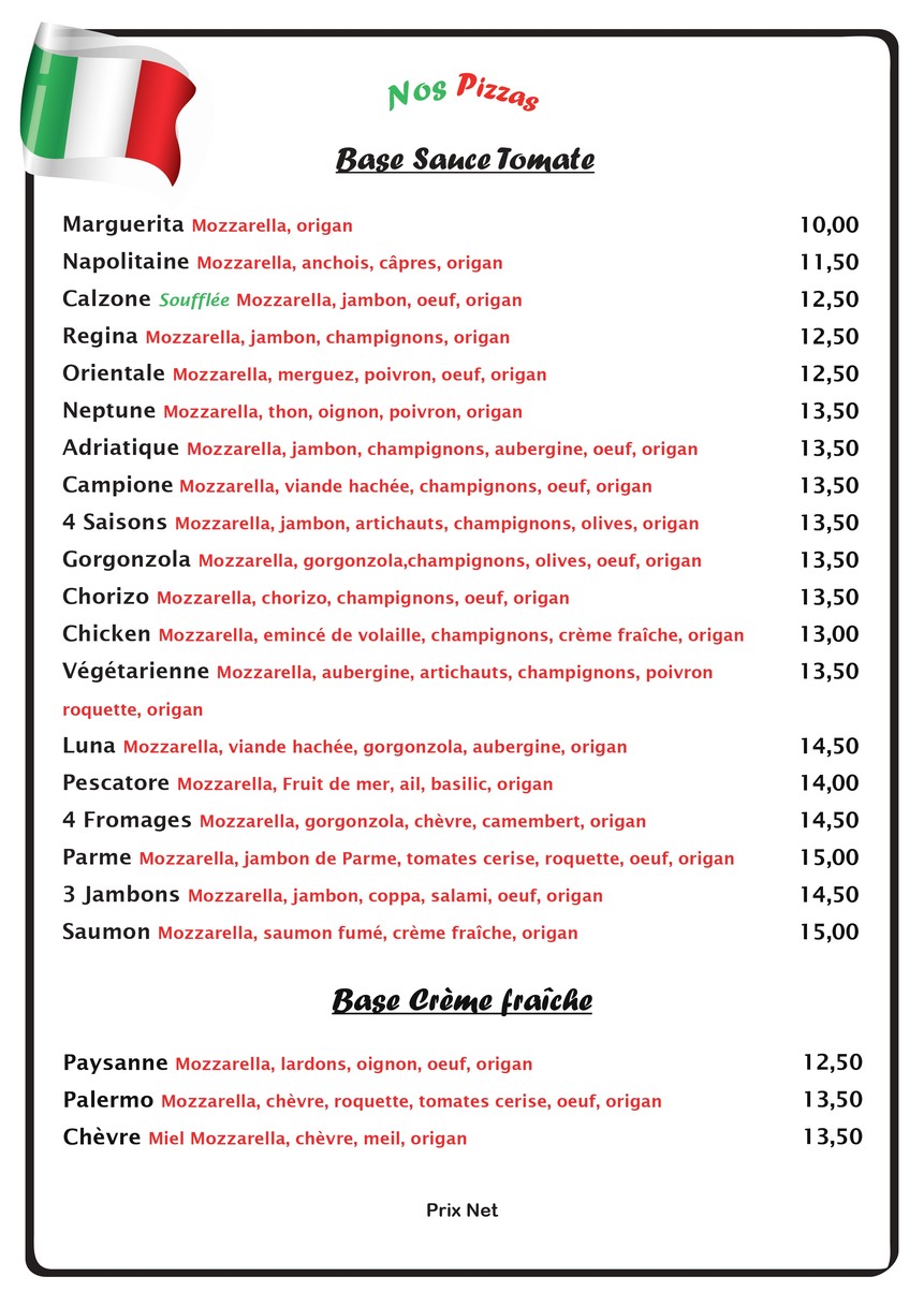 Restaurant Pizzeria PALERMO menu 4
