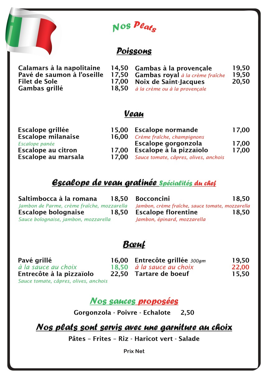 Restaurant Pizzeria PALERMO menu 5