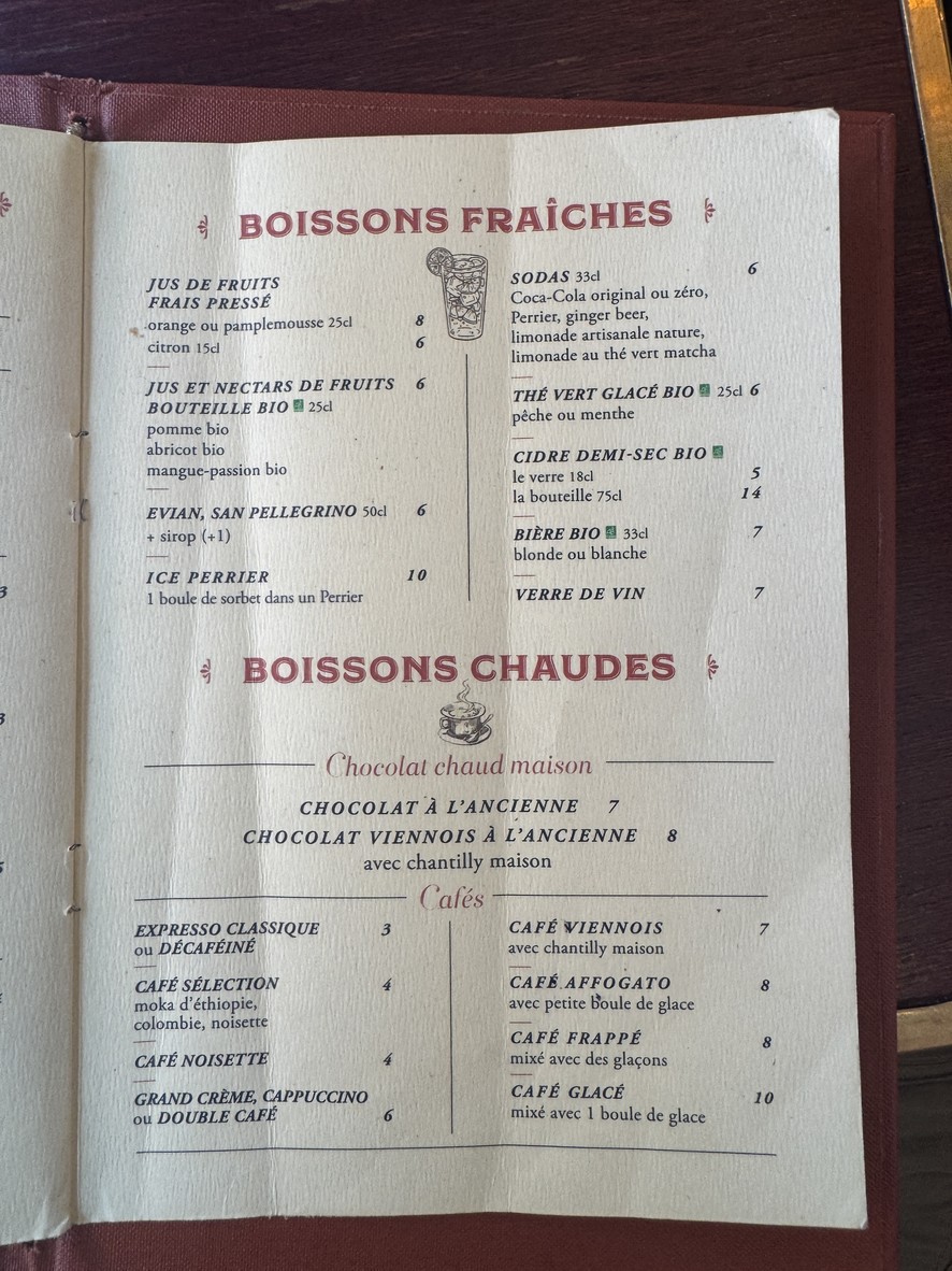 Le Bac à Glaces menu 2