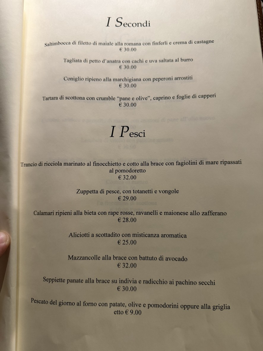 Al Ceppo menu 3