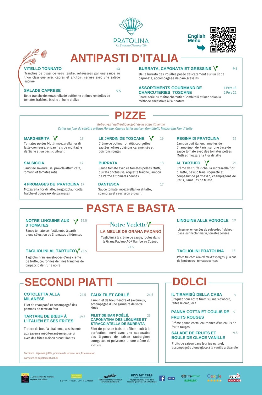 Pratolina menu 1