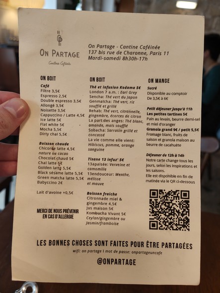 On Partage - Cantine Caféinée