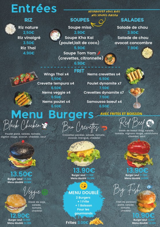 BEMO Thaï Jap & Bao menu 3