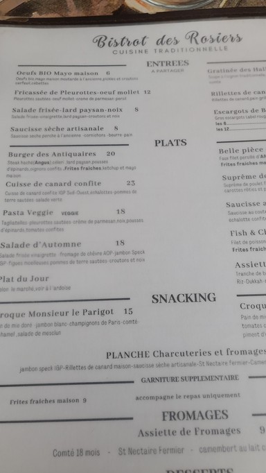 Bistrot Des Rosiers