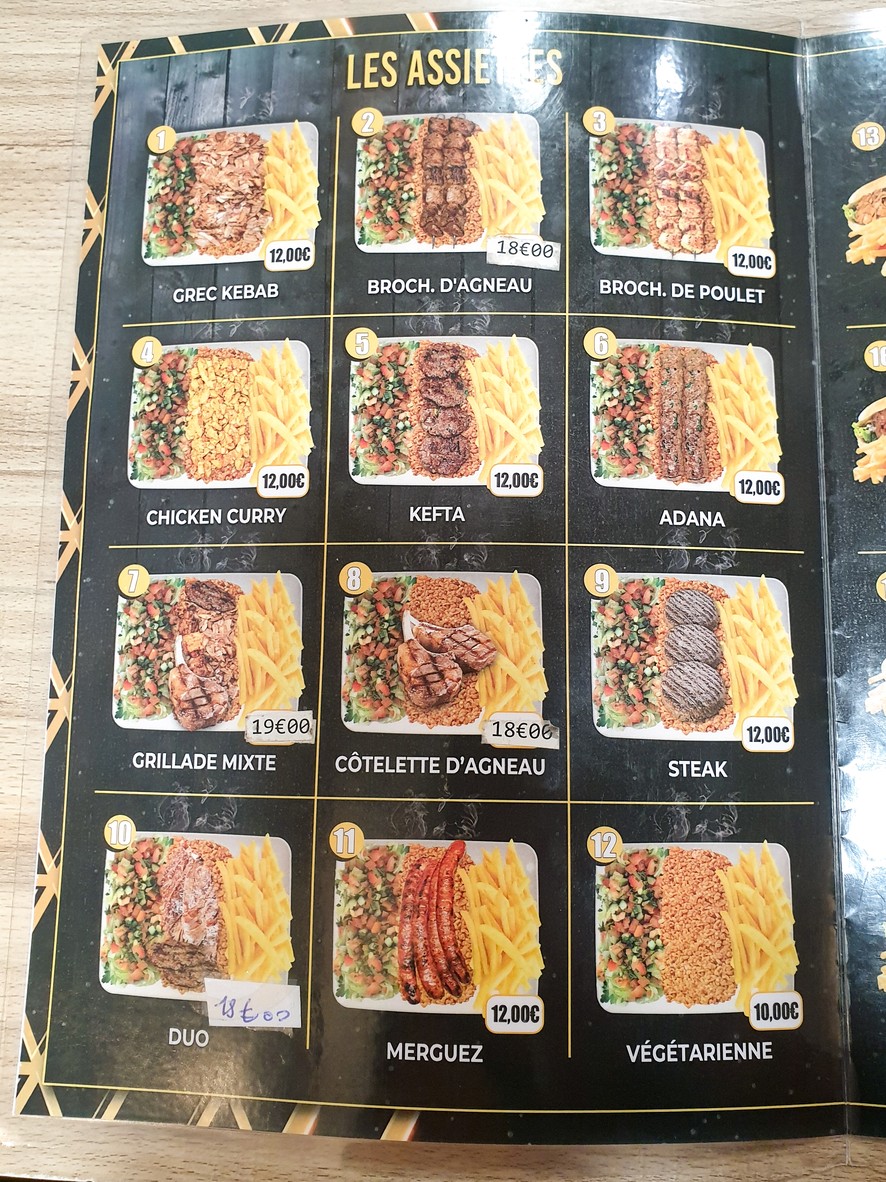 Restaurant bodrum menu 1
